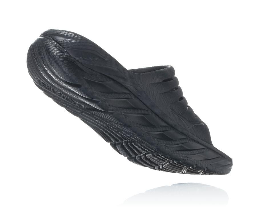 Slide Womens - Hoka One One ORA Recovery - Black - NCOHUVY-74